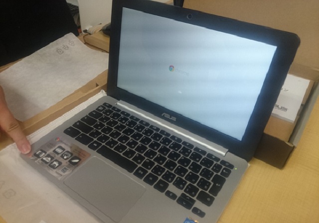 Chromebook起動後