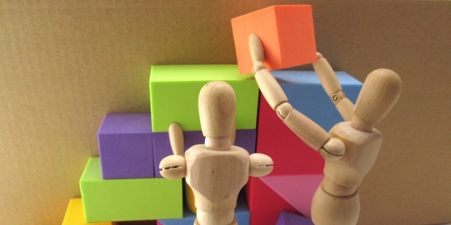 ブロック積み上げ