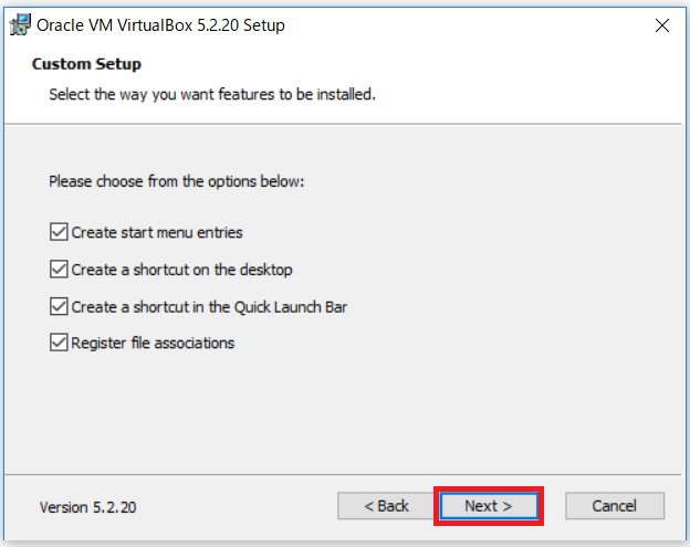 デフォルトのままNextをクリック