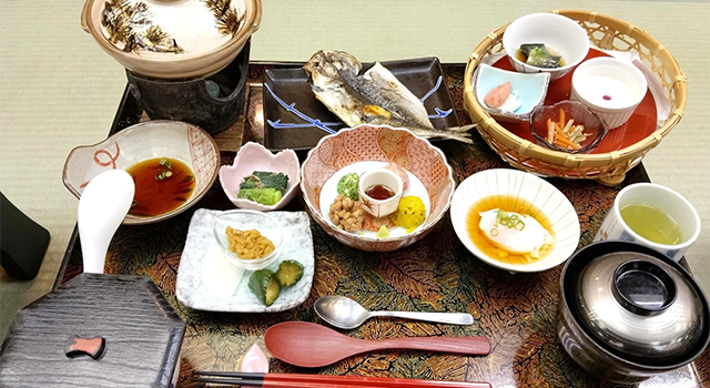 2日目の朝食の写真