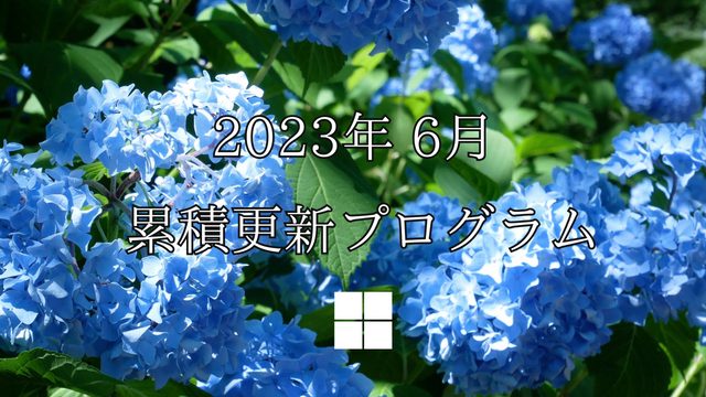 [Windows 10・11/Server]2023年6月累積更新プログラム公開!KB5027231、KB5027215、KB5027222、KB5027219など