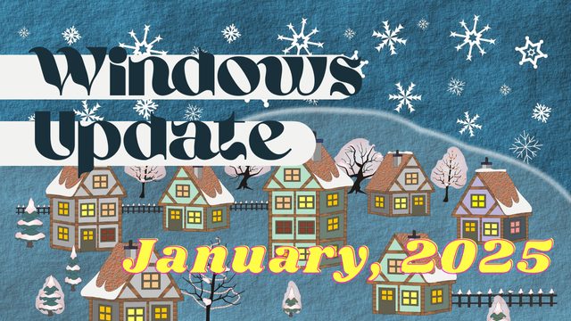 [Windows 10/11/Server]2025年1月累積更新プログラム公開 KB5050009 KB5050021 KB5049981 KB5049983など