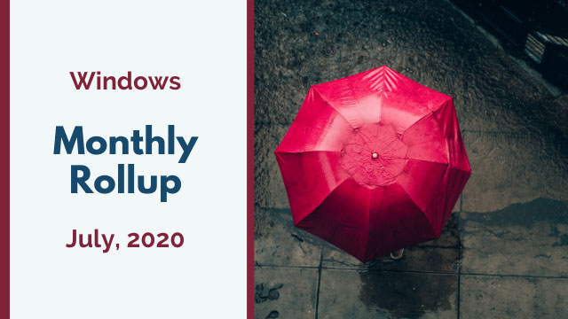2020年7月の累積的な更新プログラムがリリース!Windows 10 1903/1909 KB4565483、Windows 10 2004 KB4565503 など