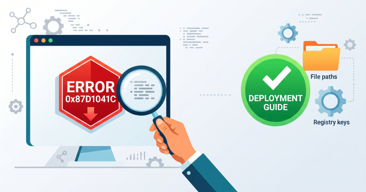 【Intune】アプリはインストールされたのにエラー「0x87D1041C」が出る原因と対策｜検出ルールの見直し手順
