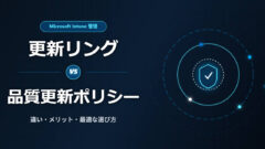 【Intune】更新リングと品質更新プログラムの違いとは？メリット・使い分けのポイントを解説