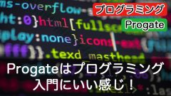 ProgateはIT初心者のプログラミング入門にいい感じ！