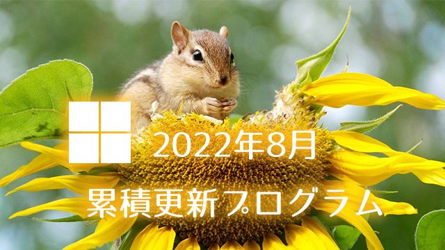 [Windows 10・11/Server]2022年8月累積更新プログラム公開!KB5015814、KB5015807、KB5015811、KB5015808など
